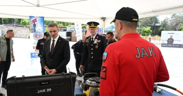 Erzurum'da jandarmanın 187. yılına özel tanıtım standı