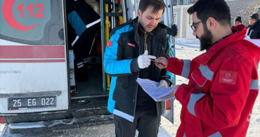 Erzurum'da Kar Engeli Aşıldı: Ambulans Helikopterle Hasta Kurtarıldı