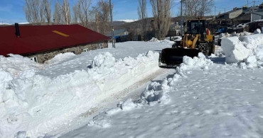 Erzurum’da Karla Mücadele Devam Ediyor