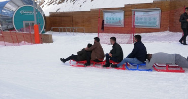 Erzurum’da Kızak ve Kayak Keyfi