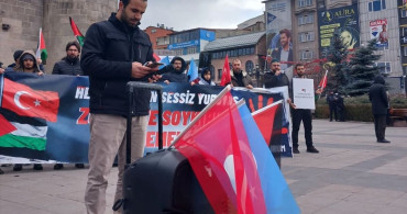 Erzurum'da Sağlık Çalışanlarından Gazze İçin Sessiz Yürüyüş