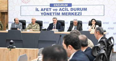 Erzurum'da Sığınak Çalışmaları Koordinasyon Toplantısı