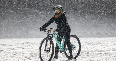 Erzurum'da Snowbike Türkiye Şampiyonası Öncesi Hazırlıklar Tamamlandı