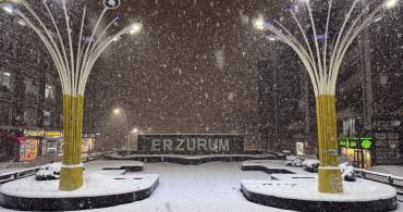 Erzurum'da Yoğun Kar Yağışı Hayatı Olumsuz Etkiliyor