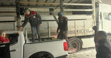 Erzurum'da Yoğun Tipi Hayvanları Zor Durumda Bıraktı
