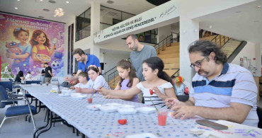 Esenyurt'ta babalar ve çocukları sanatla buluştu