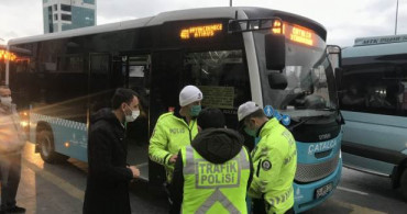 Esenyurt'ta Trafikte Koronavirüs Denetimlerinde İlginç Manzara