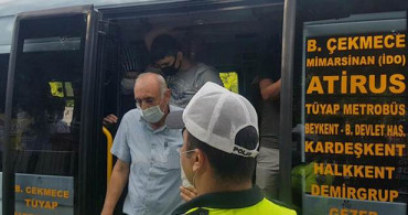 Esenyurt'taki Minibüsten Şok Eden Görüntü