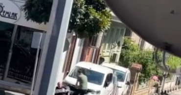 Eşini rahatsız eden kişiyi bacağından vurarak yaraladı
