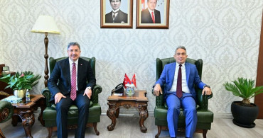 Eskişehir Cumhuriyet başsavcısına atanan ferhat deniz, vali yılmaz'ı ziyaret etti