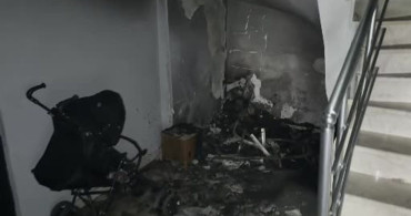 Eskişehir'de Apartman Girişinde Yangın: 2 Kişi Hastaneye Kaldırıldı