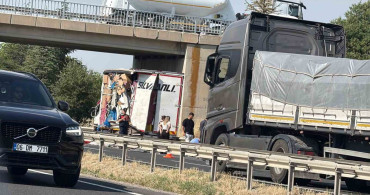 Eskişehir'de arıza yapan kamyonete tır çarptı: 1 yaralı