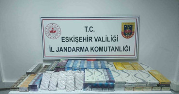 Eskişehir'de Gümrük Kaçağı Sigara ve Nargile Tütünü Ele Geçirildi