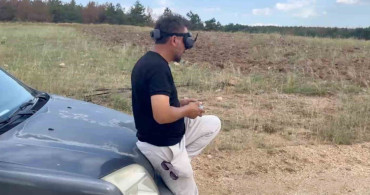 Eskişehir'de kaybolan gebe inek için dronla arama çalışması başlatıldı