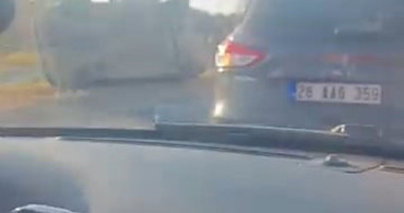 Eskişehir'de seyir halindeki otomobil takla attı