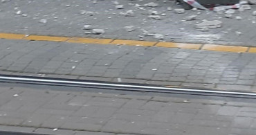 Eskişehir'de Ticaret Sarayı'ndan Beton Parçaları Düşerek Facianın Eşiğinden Dönüldü