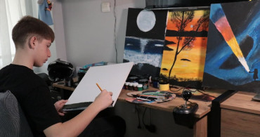 Eymen Çetin: Sınav Kaygısını Resimle Hafifleten Genç Sanatçı