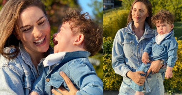 Fahriye Evcen ve Burak Özçivit Çiftinin Oğlu Karan Magazincilerin Mikrofonunu Ele Geçirdi