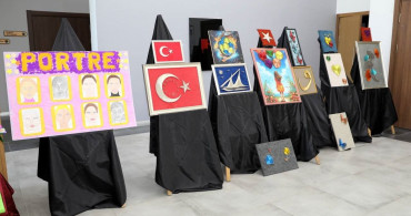 Farklı branşlarda eğitim alan 850 öğrencinin eserleri vitrine çıktı