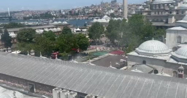 Fatih Eminönü’nde iş yerinde yangın çıktı