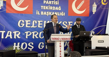 Fatih Erbakan Tekirdağ'da İftar Programına Katıldı