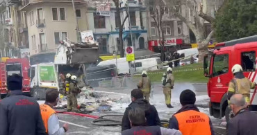 Fatih'te Çöp Kamyonunda Patlama