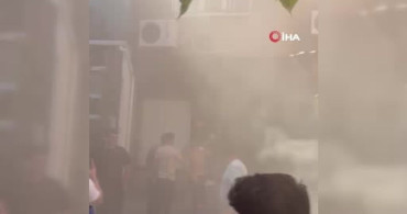 Fatih'te tek katlı tekstil deposunda yangın: 2 kişi dumandan etkilendi