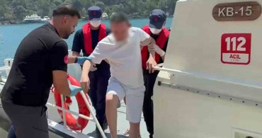 Fethiye ve Dalaman açıklarında rahatsızlanan iki vatandaş tıbbi tahliye edildi