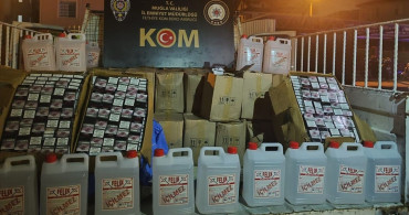 Fethiye'de Kaçak Alkol Operasyonu: 1 Ton Etil Alkol ve 2 Ton Sahte Şarap Ele Geçirildi