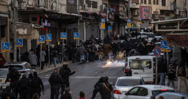 Filistinlilerin Mescid-i Aksa'da Bayram Namazı Protestosu