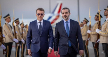 Fransa Cumhurbaşkanı Macron, Suriye'yi ziyaret etti