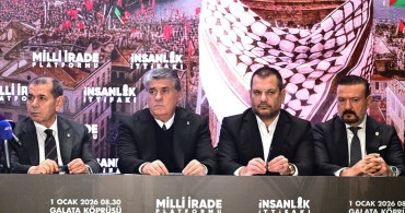 Galata Köprüsü'nde Filistin İçin Buluşma Çağrısı