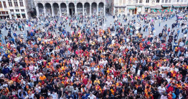 Galatasaray’ın 26. şampiyonluğu Brüksel'de coşkuyla kutlandı