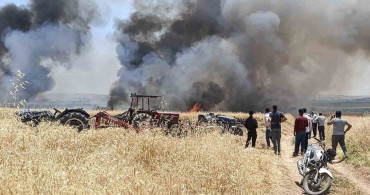 Gaziantep’te 400 dönüm ekili alan yandı