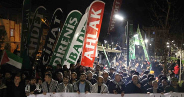 Gaziantep'te Filistin'e Destek Yürüyüşü Gerçekleştirildi