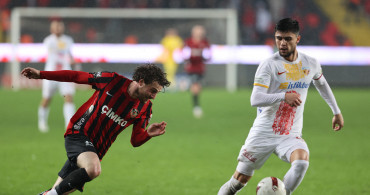 Gaziantep'te kazanan çıkmadı: Gaziantep FK ile Kayserispor puanları paylaştı