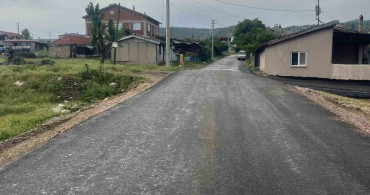 Gediz'de Aşıkpaşa ve Yeşilova Köylerine Sıcak Asfalt Uygulaması