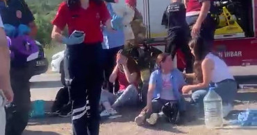 Gemlik'te işçi servisi ile otomobil çarpıştı: 15 yaralı