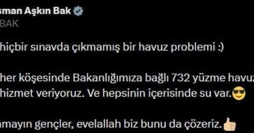 Gençlik ve Spor Bakanı Bak'tan Marmaris'teki Havuz Sorununa Tepki