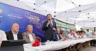 Gesi Fatih Mahallesi'nde Başkan Palancıoğlu vatandaşlarla buluştu