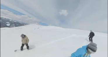 Giresun Yaylalarında Nisan Ayında Snowboard Keyfi