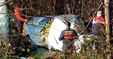 Giresun'da Devrilen Araçta Bekçi Hayatını Kaybetti