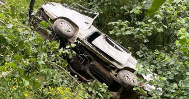 Giresun'da kamyonet dere yatağına uçtu: 1 ölü