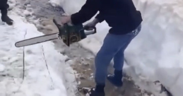 Giresun’da yayla yolları kar kütleleri ile açılıyor
