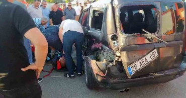 Giresun'un Eynesil ilçesinde trafik kazası: 1 yaralı