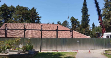 Göğceli Camii'nde restorasyon çalışmaları başlatıldı