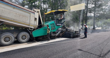 Gölcük Tabiat Parkı ile Dere Mahallesi arasındaki yol asfaltlanıyor