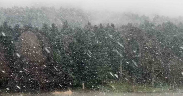 Gölcük Tabiat Parkı’nda Kar Yağışı ve Sis Etkili