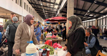 Gölpazarı kaymakamı Feyza Nur Odabaşı vatandaşlarla buluştu