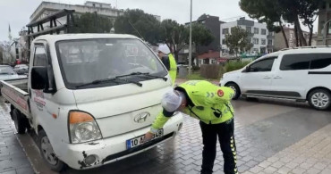 Gönen'de Trafik Denetimleri Devam Ediyor